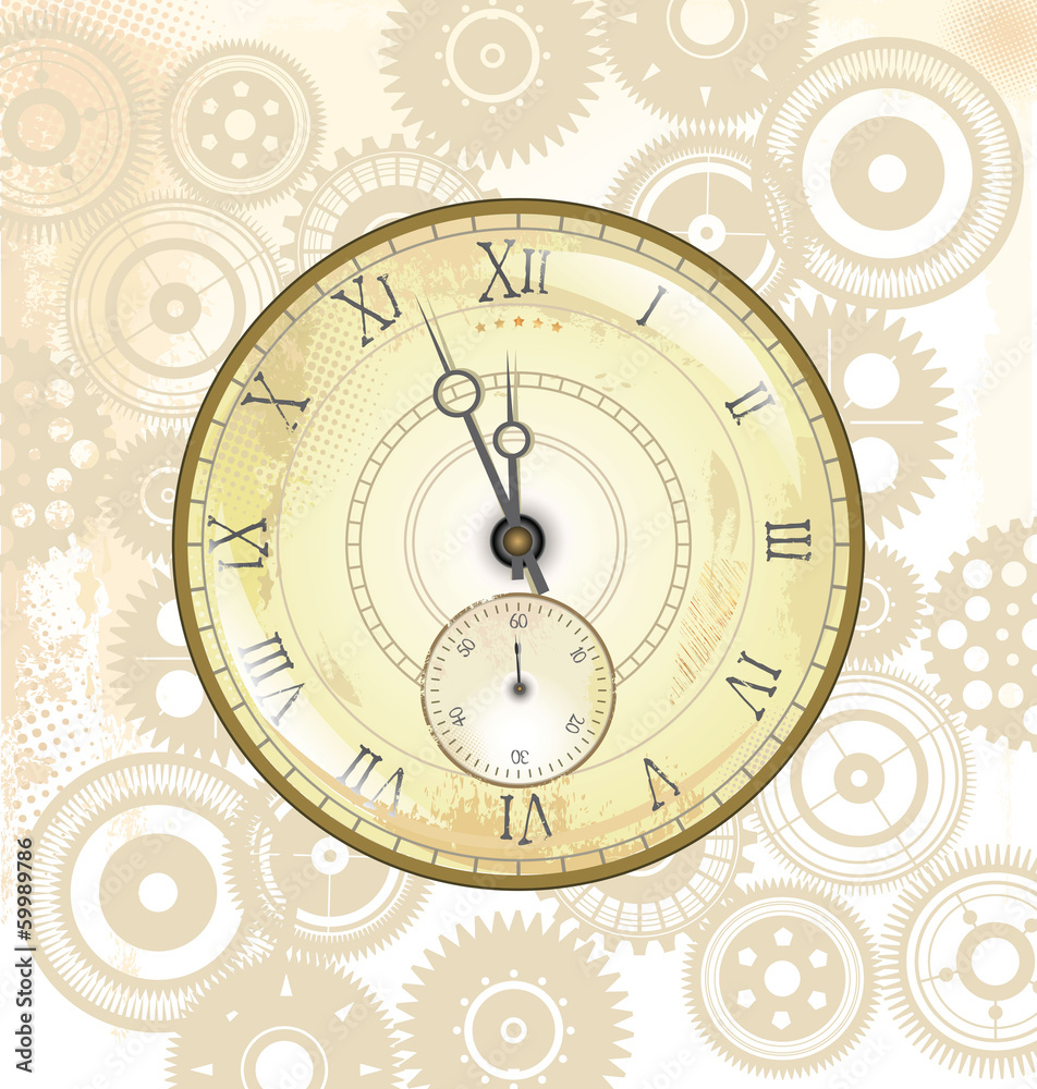 Naklejka premium Old watch background