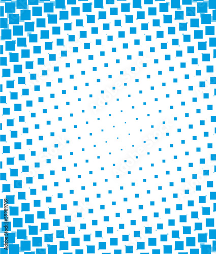 Blue halftone dots backgound.