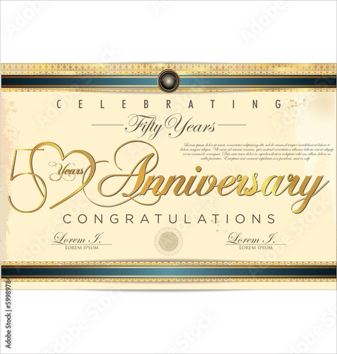 50 years anniversary  background