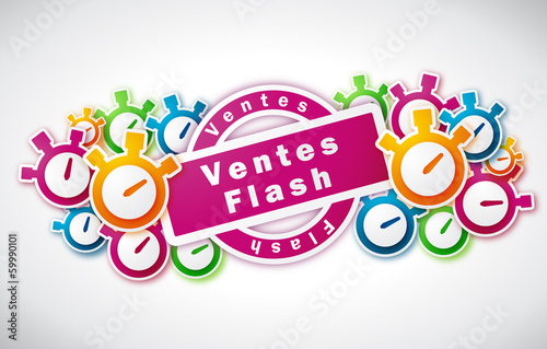 Ventes Flash - Illustration vectorielle
