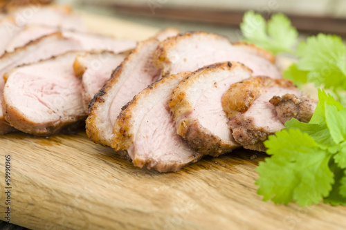 Five Spice Duck - Chinese style roast duck breasts. photo