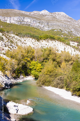 Verdon Gorge in autumn, Provence, France