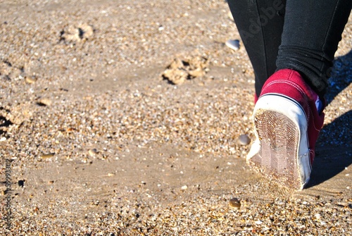 Un paseo en playa