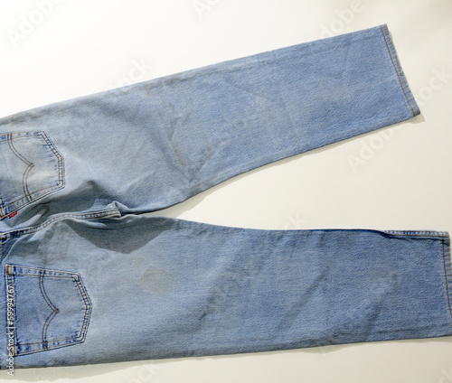 Jeans chiari da dietro