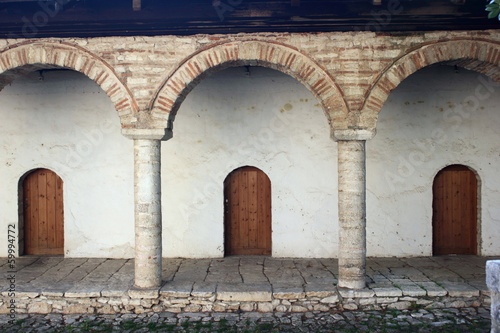 Arches and doors of Ali Pashas castle in ioannina greece