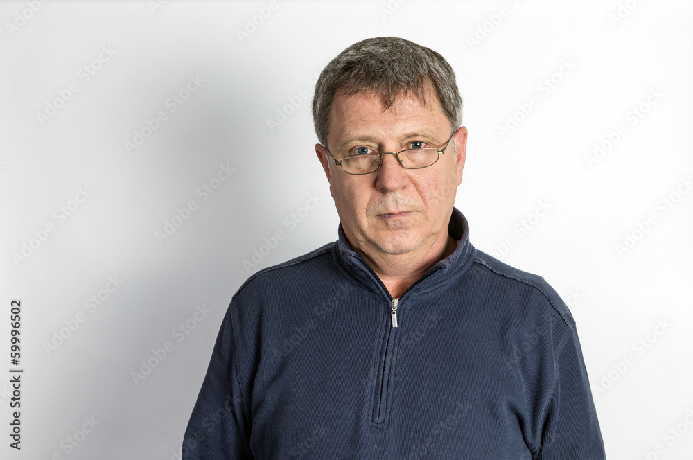 Closeup portrait of sad stressed man Closeup portrait of sad stressed man