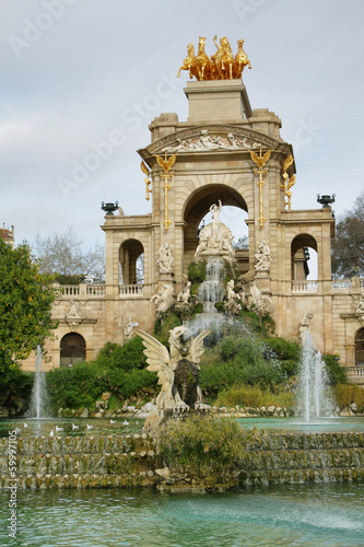 Fountain in Ciutadella park