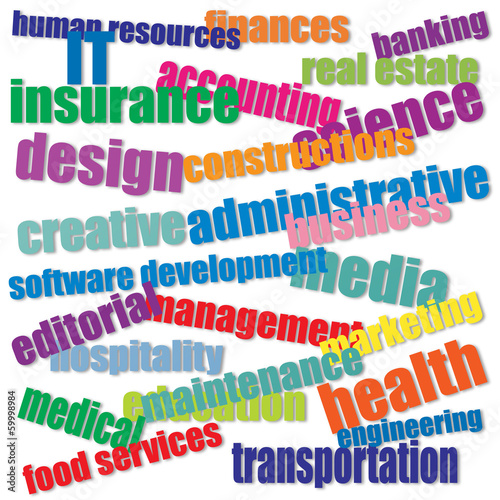 Jobs and various fields of activity