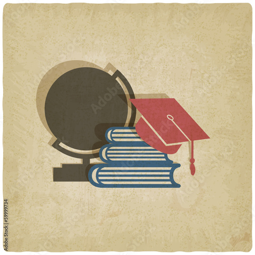 education old background - vector illustration