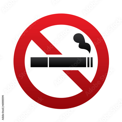 No smoking sign. No smoke icon. Stop smoking.