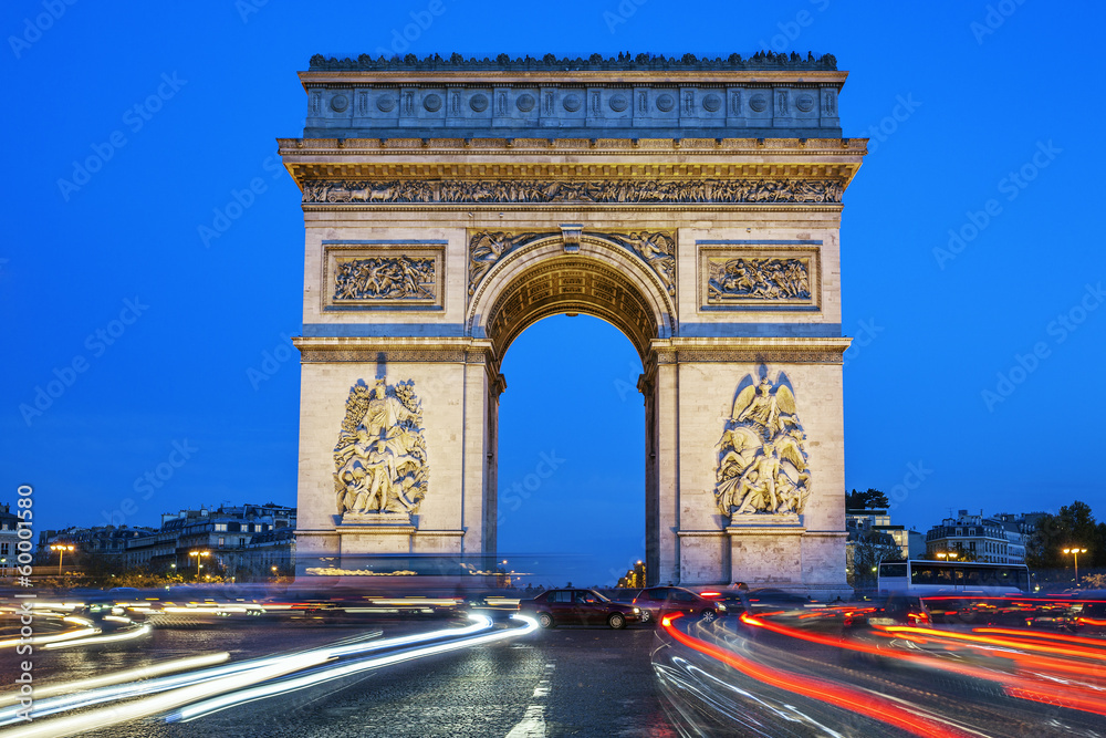 Arch of Triumph at night Arch of Triumph at night