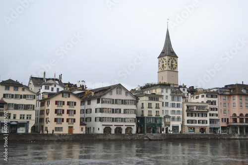 Zurich on a cloudy day