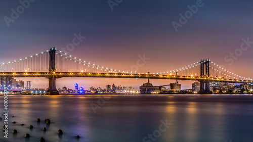 Manhattan Bridge at dusk