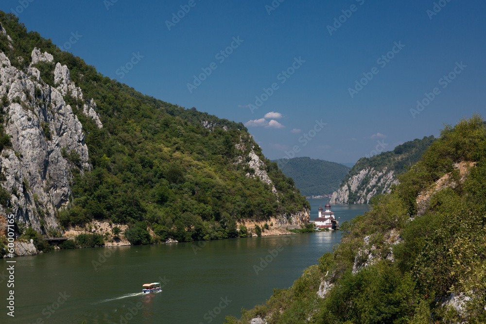 Fototapeta premium Danube Gorges at the Serbian-Romanian border