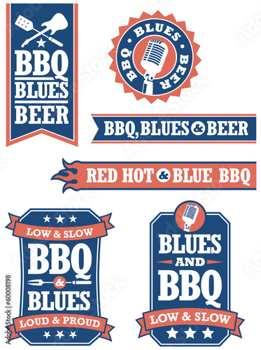 Barbecue and Blues Badges