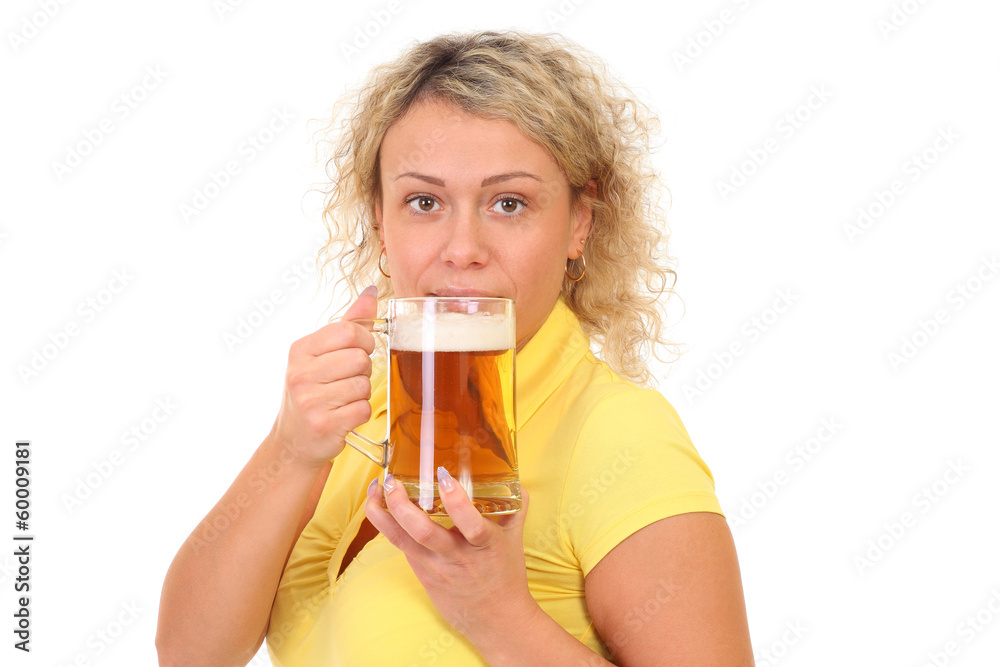 Beautiful and sexy young woman drinking beer Beautiful and sexy young woman drinking beer