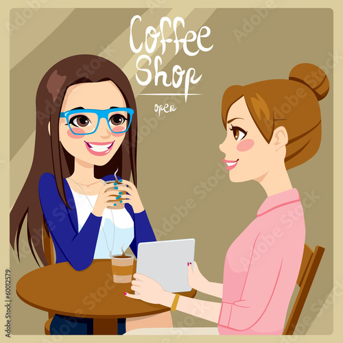 Women Drinking Coffee
