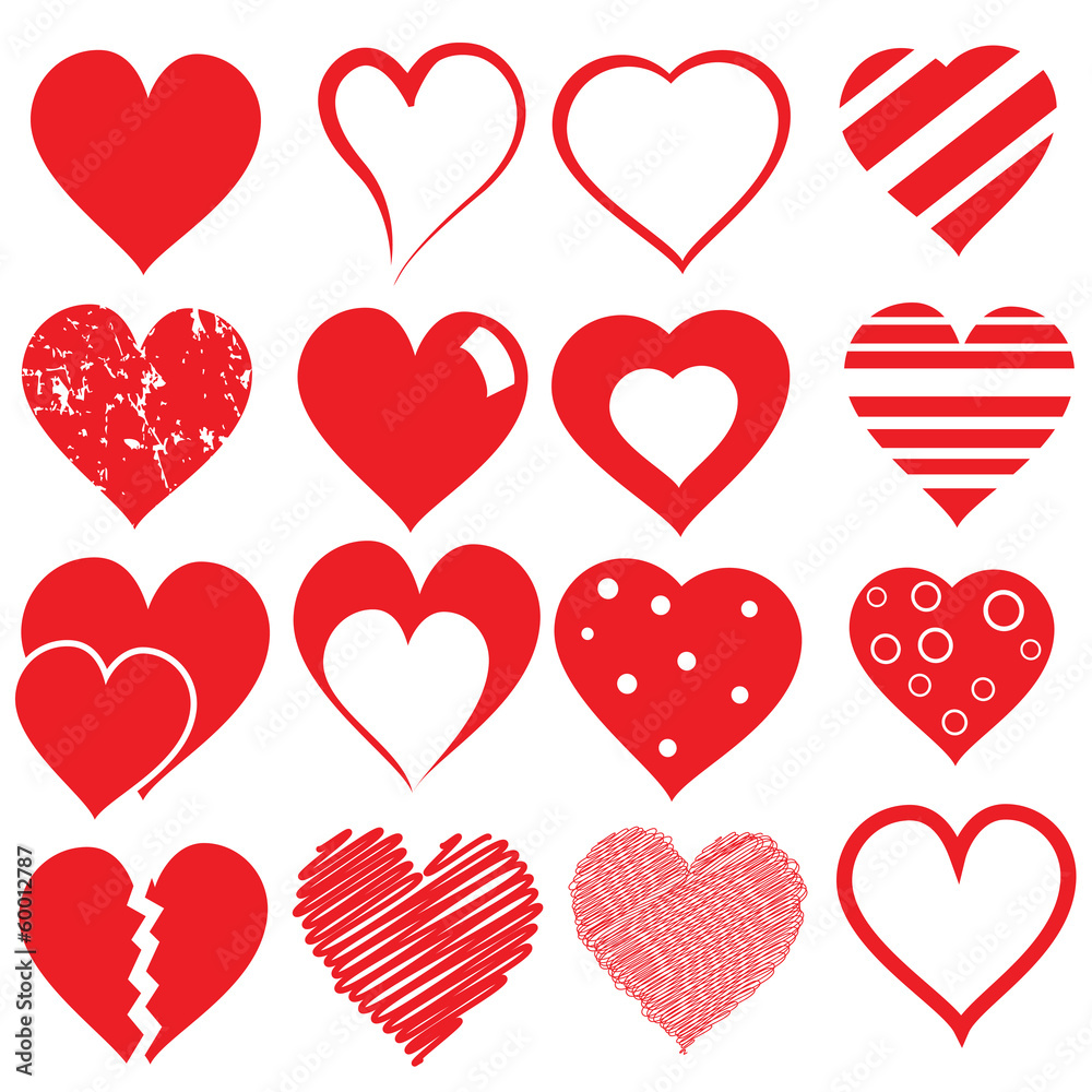Collection of hearts Collection of hearts