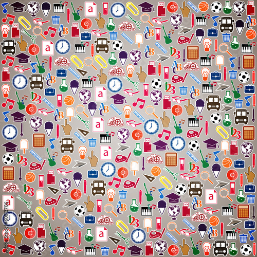 Back to School Seamless children background