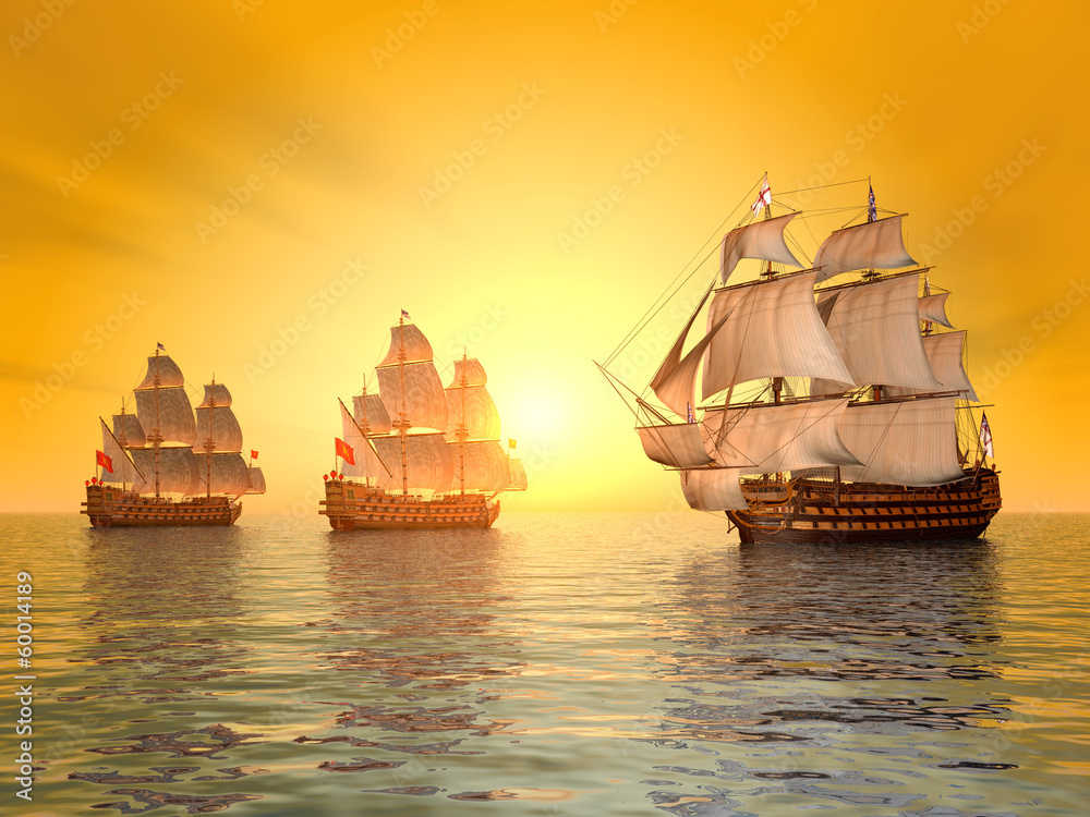 Fototapeta premium The Battle of Trafalgar