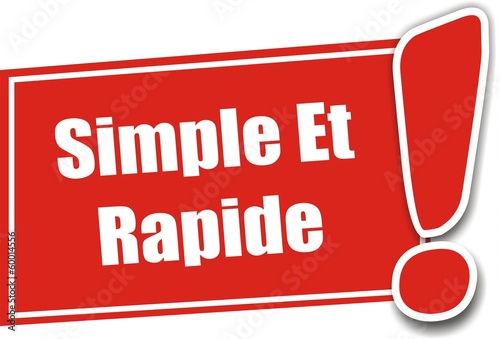 étiquette simple et rapide