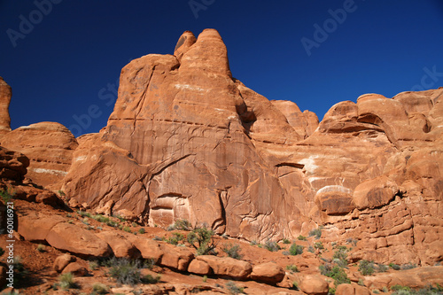 Rock formation in Arches National Park  USA