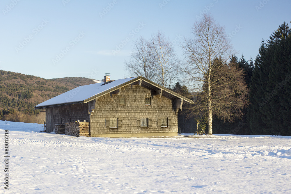Old farmhouse in the Bavarian Forest