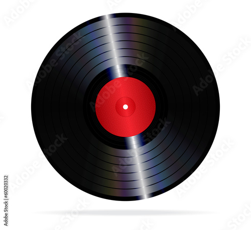 An illustration of a lp vinyl record.