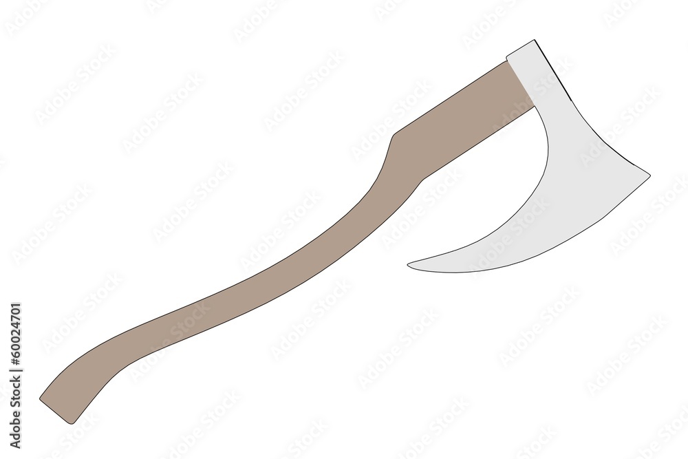 cartoon illustration of execution axe cartoon illustration of execution axe