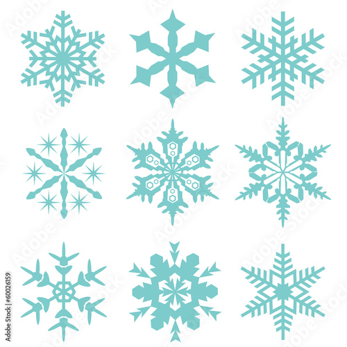 Snow flake vector icon