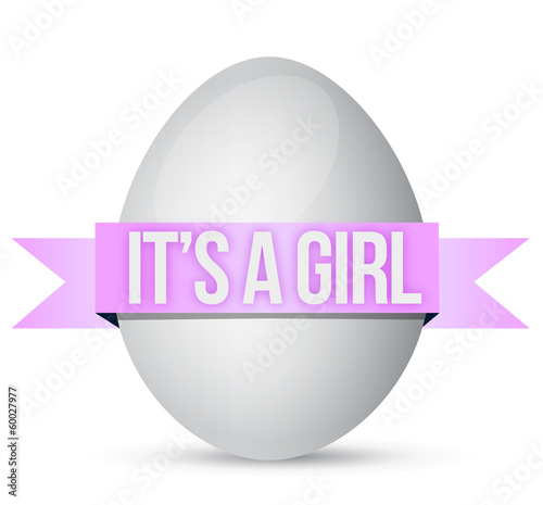 its a girl egg illustration design photo