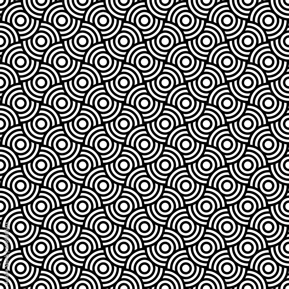Seamless op art texture.
