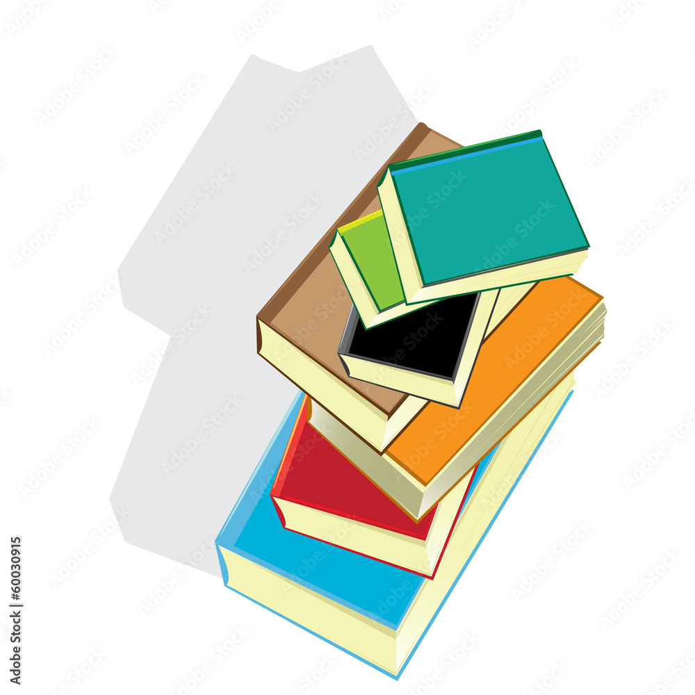 stack of books. vector illustration. stack of books. vector illustration.