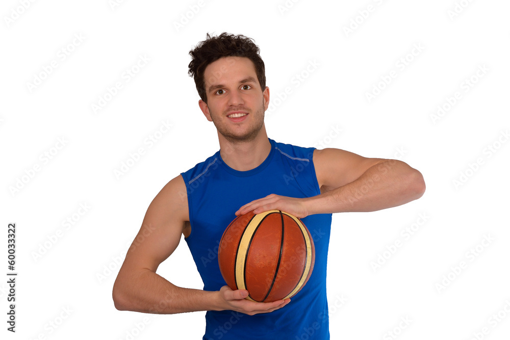 Junger attraktiver Basketballspieler Junger attraktiver Basketballspieler