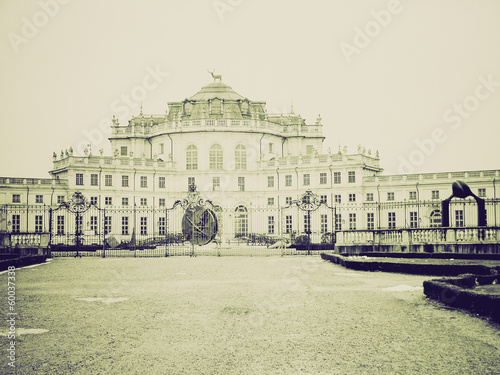 Vintage sepia Stupinigi photo