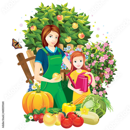 people in the garden