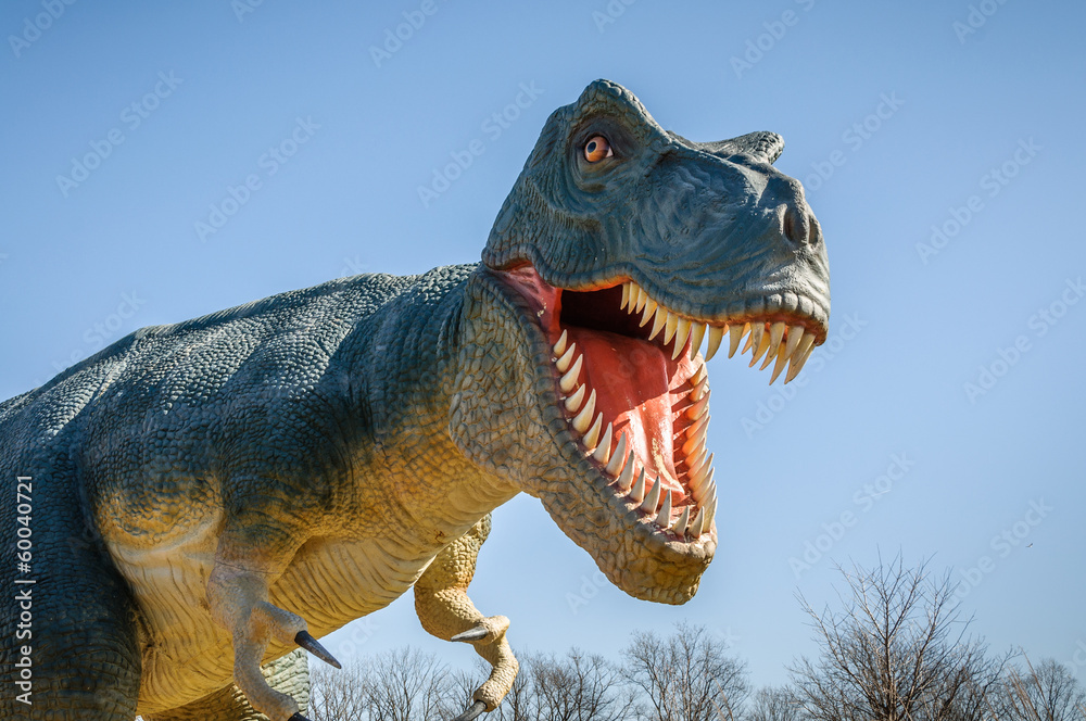Obraz premium Agresywny T-Rex