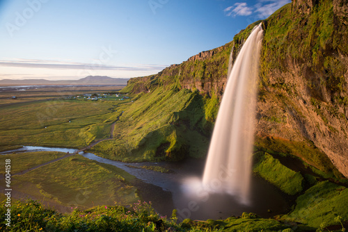 Seljalandsfoss at Sunset  Iceland