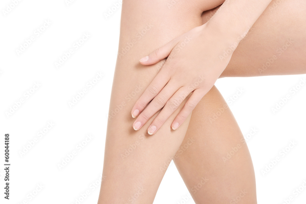 © Piotr Marcinski - Woman's smooth knee, pampiering. Spa concept. © Piotr Marcinski - Woman's smooth knee, pampiering. Spa concept.