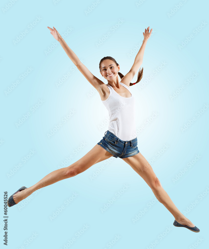 Modern style dancer posing