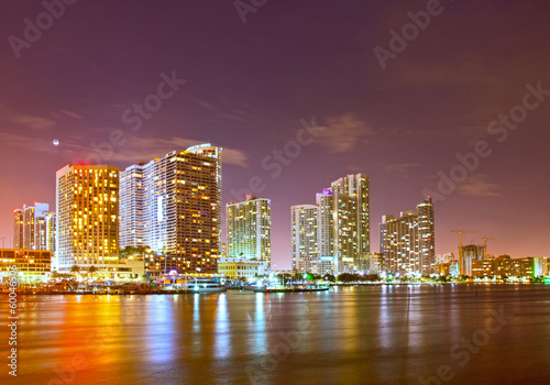 City of Miami Florida, night skyline © FotoMak
