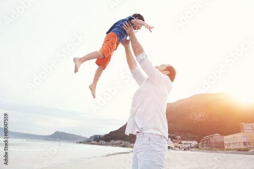tossing child dad