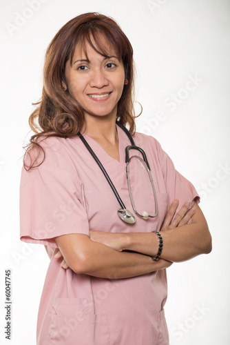 Attractive asian medical professional