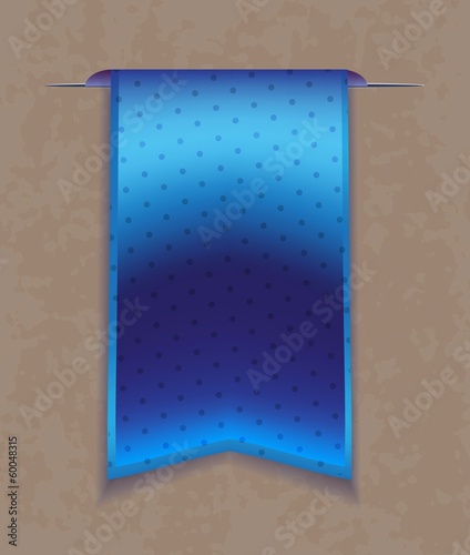 Blue bookmark ribbon