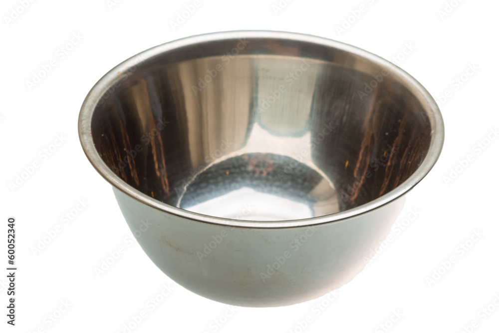 Empty metall bowl