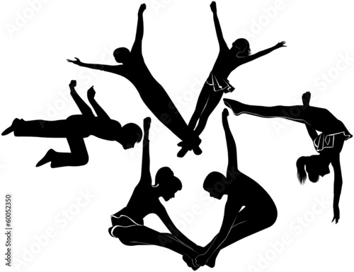 acrobats gymnasts