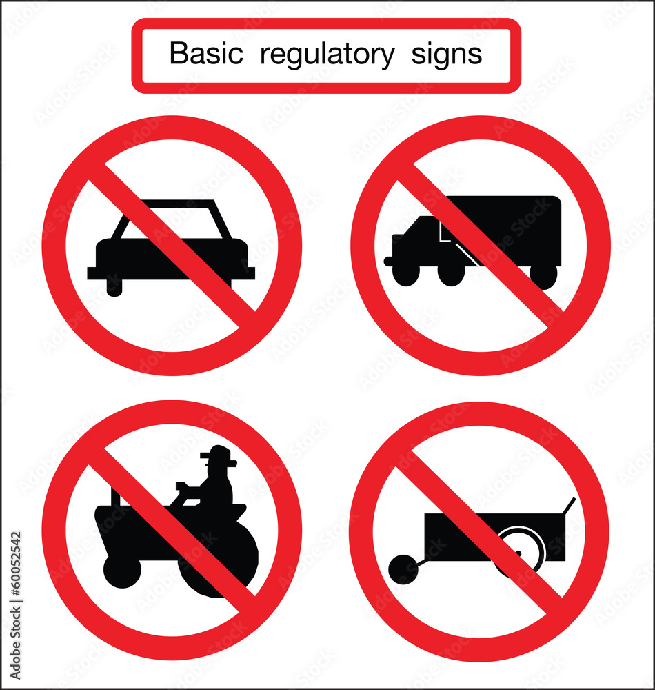 basic traffic sign no car basic traffic sign no car