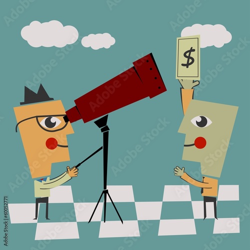 Money inspection - Illustration