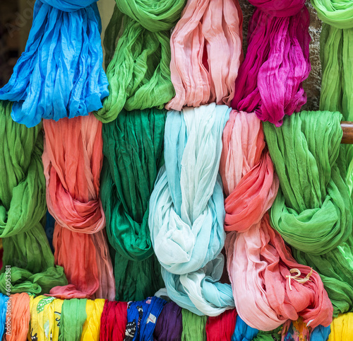 Pezenas (France): colorful foulards photo