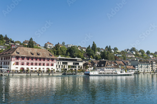 Schaffhausen, Altstadt, Riegelhaus, Munot, Rhein, Schweiz © bill_17